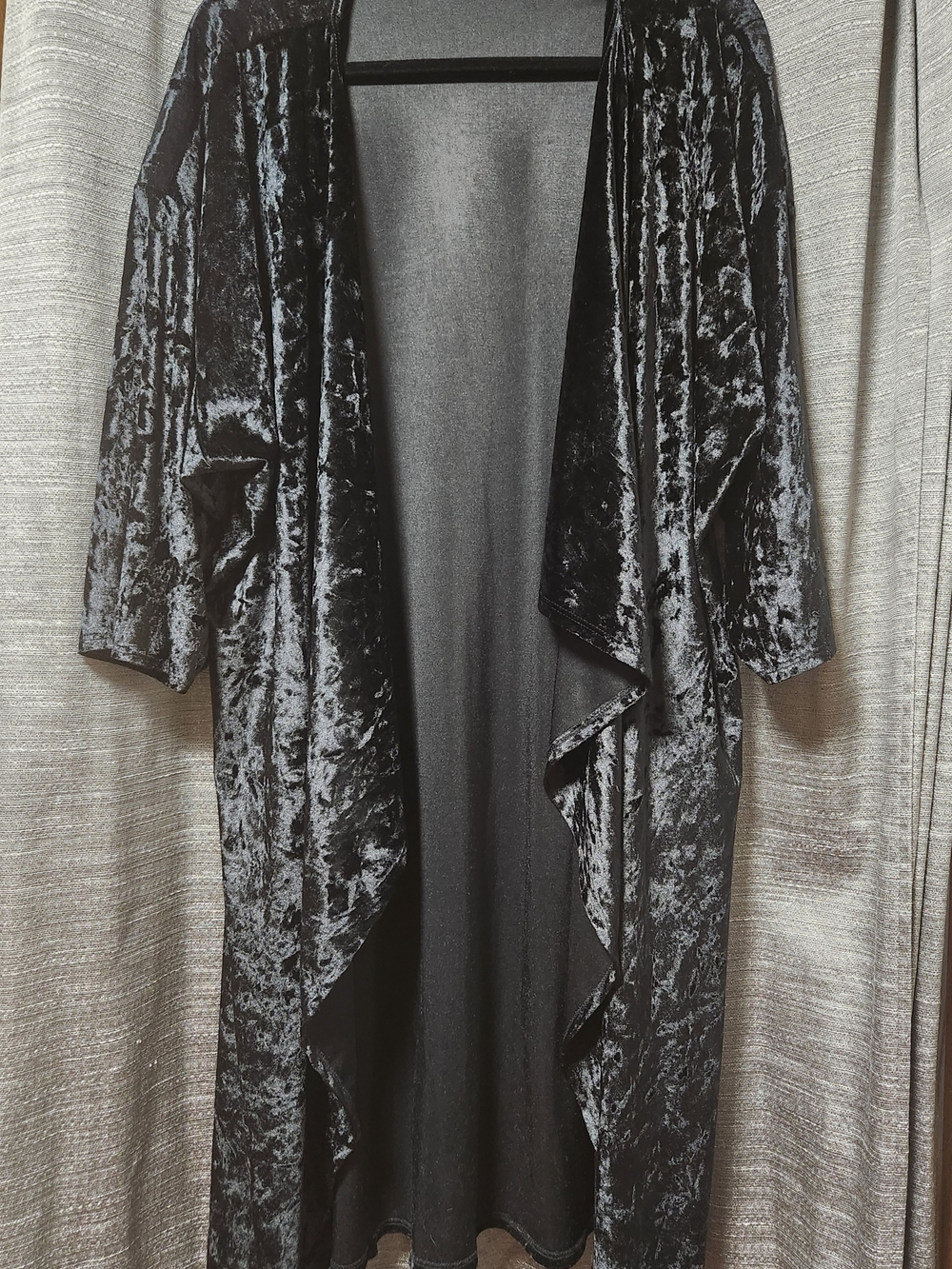 Black Velvet Duster